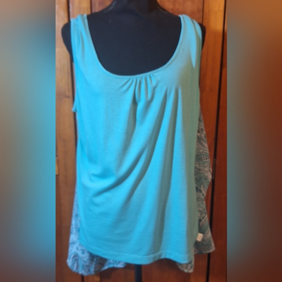 CROFT & BARROW cardigan/kimono with attached tank top Size XL - Picture 5 of 8